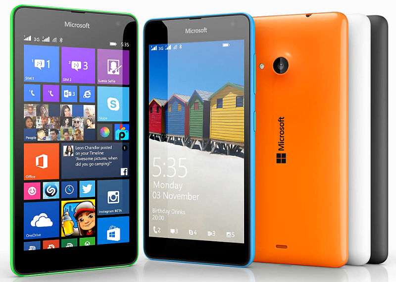 Microsoft Lumia 535 colors