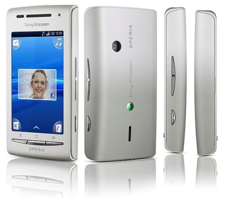 Sony Ericsson Xperia X8 silver