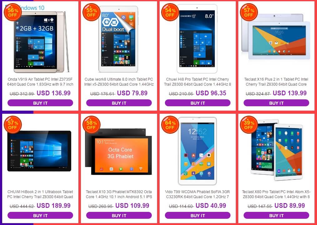 everbuying tablets offers